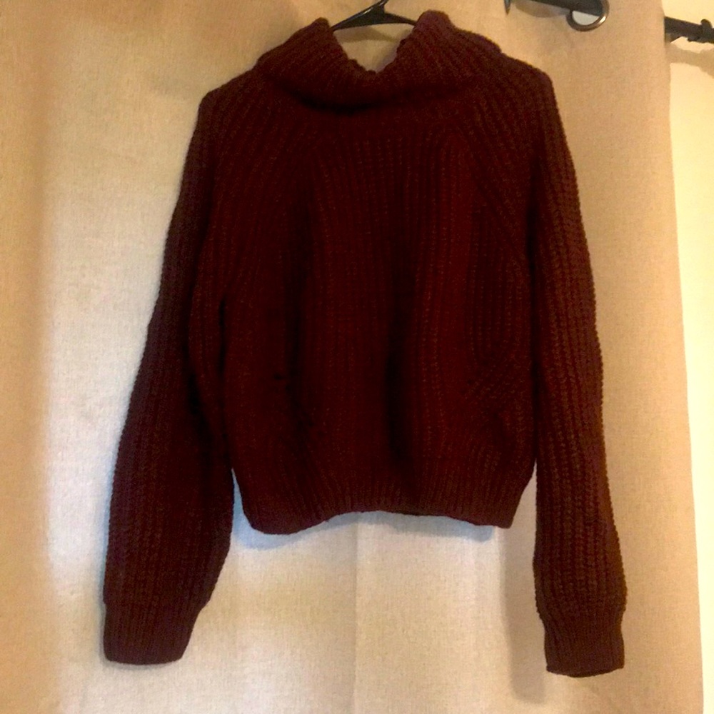 Burgundy Turtleneck